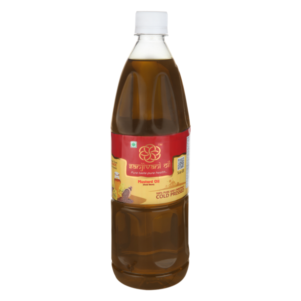 Sanjivani Mustard Oil (Kachi Ghani) 1l 100% Pure and Unrefined Cold Pressed Oil